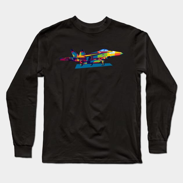 F/A-18 Super Hornet Long Sleeve T-Shirt by wpaprint